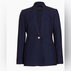 Elie Tahari Navy Blazer with Gold Buttons
